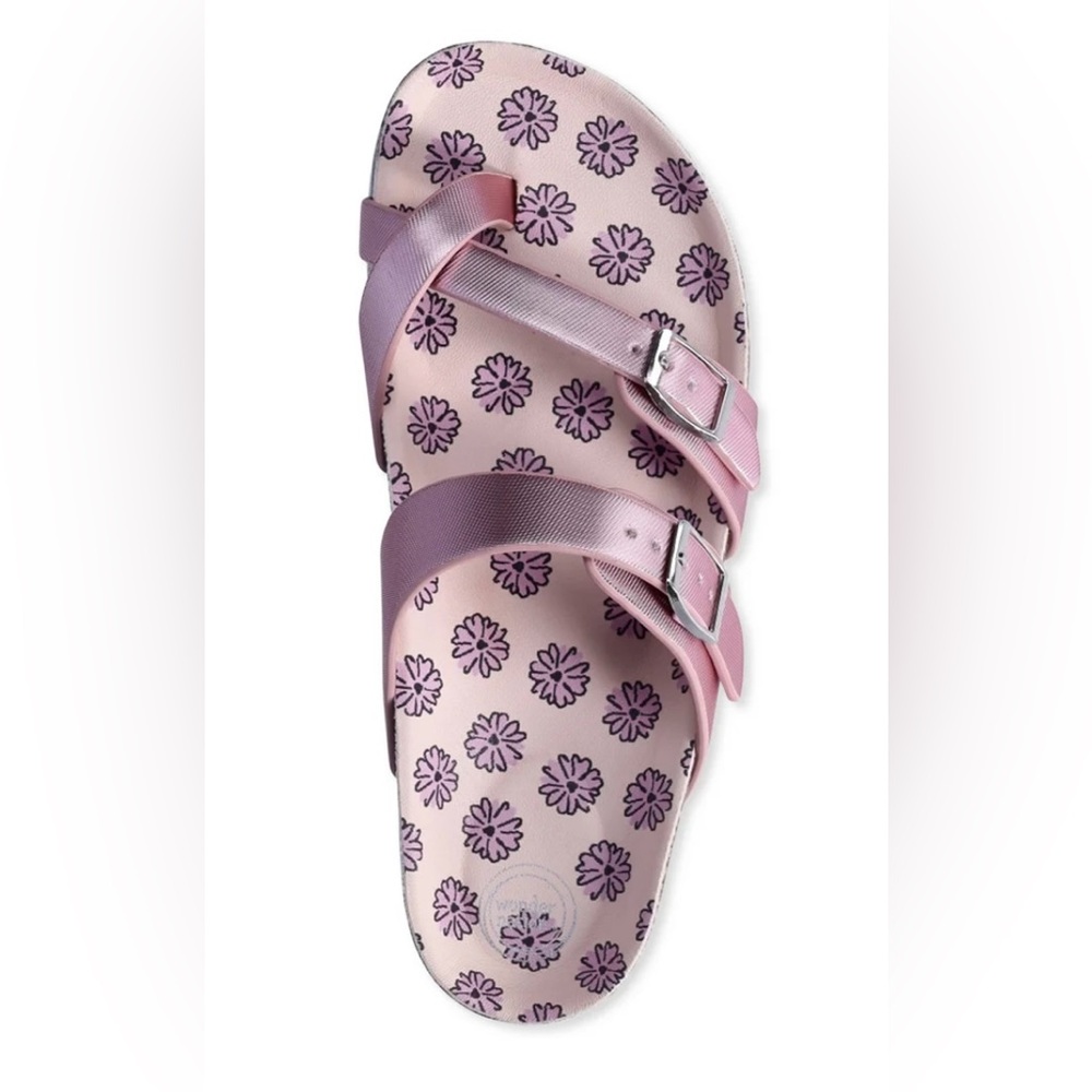 Pink‎ Floral Sandals with Buckles! NWT!
